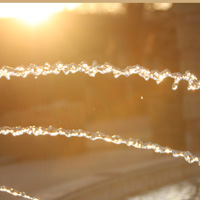 streams of water